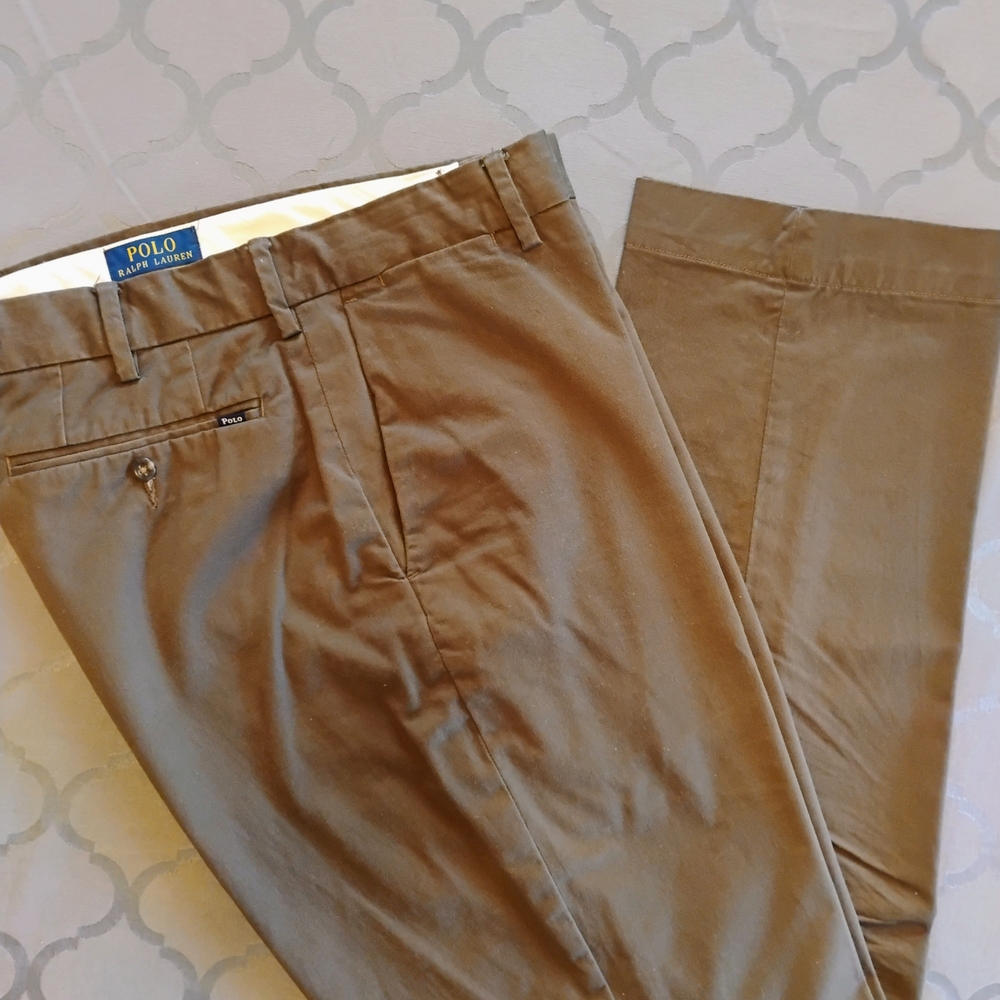 Polo by Ralph Lauren Men's 33 X 32 Brown Chinos